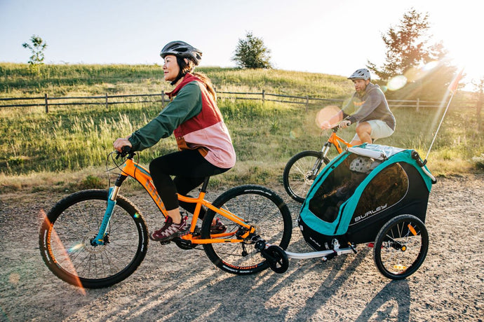 How to lock a Kids Bike Trailer