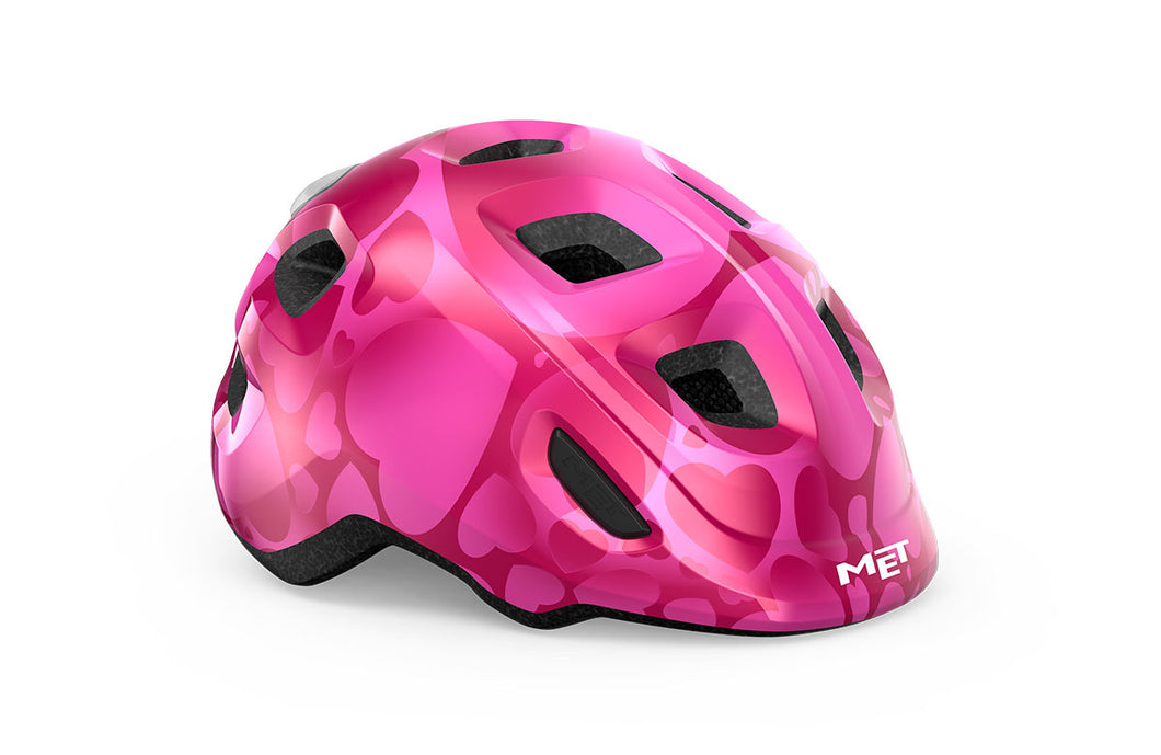 Met Hooray MIPS Kids Helmet- Pink Hearts