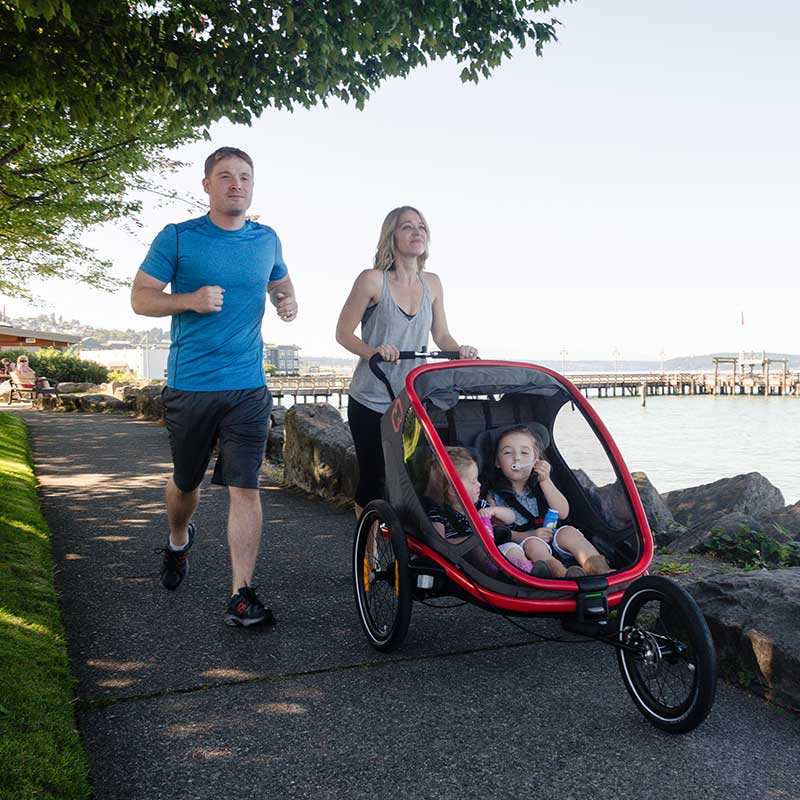 Bike trailer sale running stroller