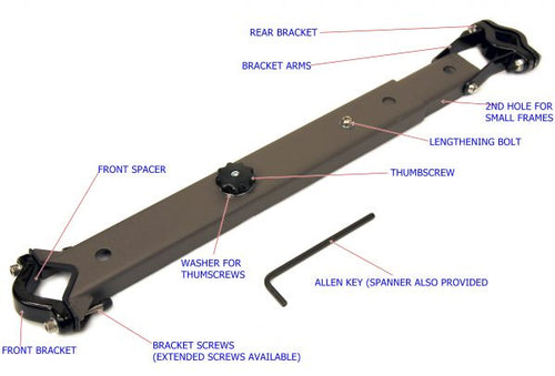 WeeRide  Child Bike Cycle Seat Additional Mounting Bar - Kids Bike Trailers